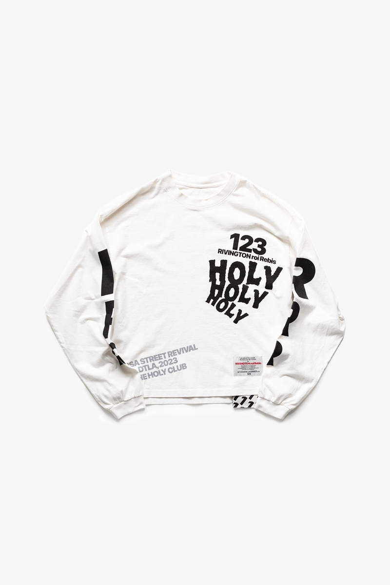 Azusa Street Longsleeve Tee In White – RRR-123